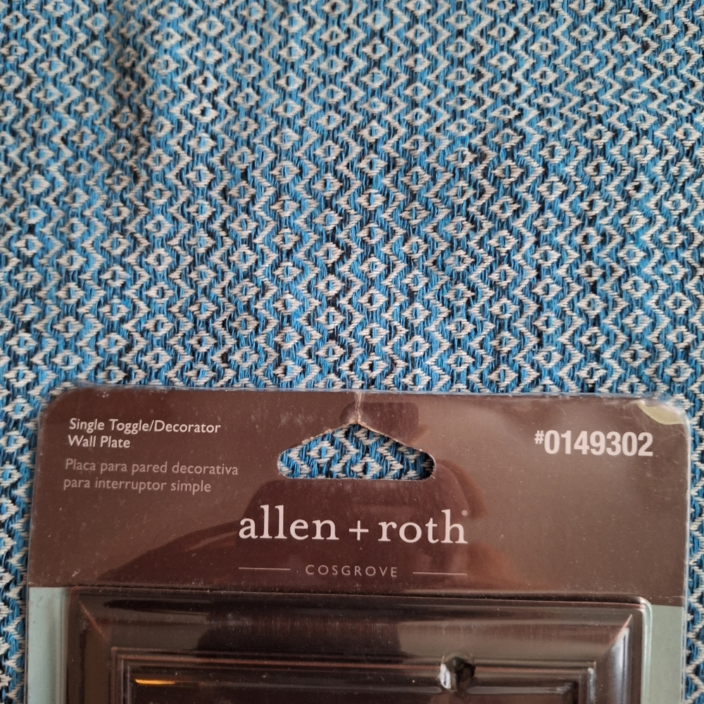NWT Allen + Roth Bronze Wall Plate - Picture 2 of 3